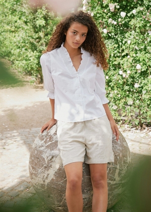 Santo soft linen shorts Natural Neo Noir 
